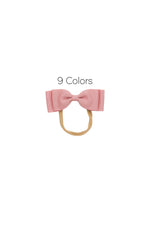 Heather Petersham Bow Newborn - Available in 9 Colors