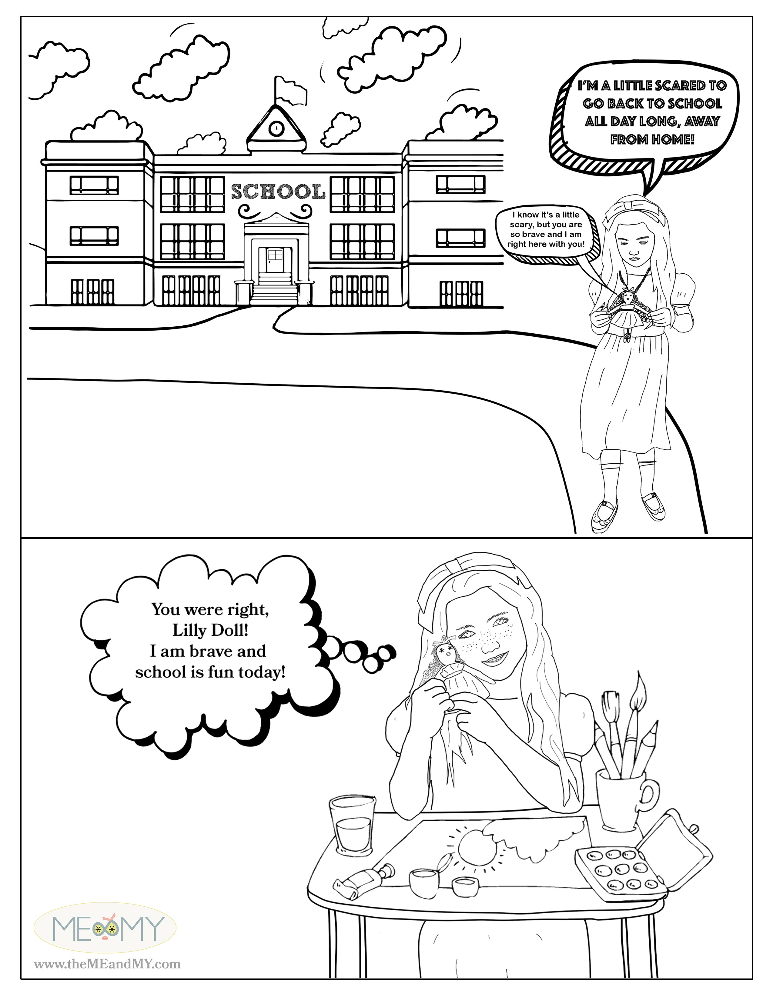 Back to School Coloring Page Download